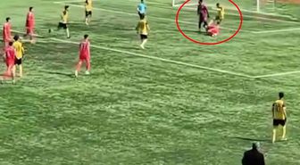 Ülkede futbolun bittiğini en iyi özetleyen görüntü! Rakibinin elmacık kemiğini kıran futbolcu tutuklandı