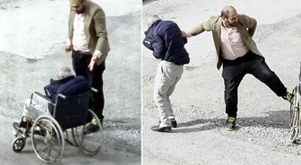 Tekerlekli sandalyedeki babasını azarlayınca mahalledeki gençler tarafından dövüldü