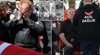 Ayla Öğretmen'in cenazesinde kahreden olay! Eşi tabut başında fenalaştı