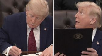 Beyaz Saray’da 'İmza' şov: Trump, yine Biden’ı hedef aldı