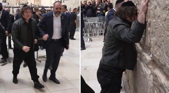 Arjantin Devlet Başkanı İsrail'de soluğu yine Ağlama Duvarı’nda aldı, desteğini tekrarladı