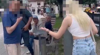 Yaşlı adam, genç kızın kıyafetine laf edince ortalık karıştı