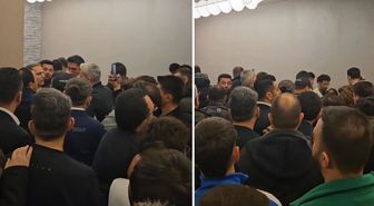 Bir taraftarın Sadettin Saran'a istifa çağrısı yapmasının ardından kavga çıktığı iddia edildi