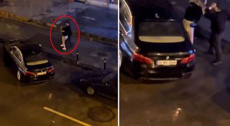 Dövdüğü kadını zorla araca bindirmeye çalıştı! Dehşet anları kamerada