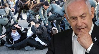 İsrail'in Askalan kentinde zorunlu askerlik karşıtı Harediler, askeri polis komutanının evini bastı