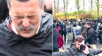 Mecidiyeköy'de büyük arbede! Erkan Baş da biber gazına maruz kaldı
