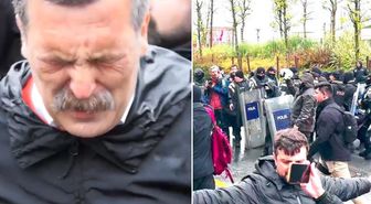 Mecidiyeköy'de büyük arbede! Erkan Baş da biber gazına maruz kaldı