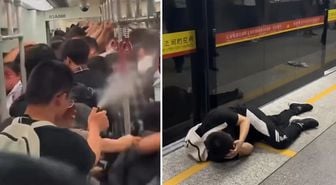 Metroda yolcuların üzerine biber gazı sıkan adam dehşet saçtı