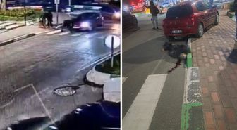 Otomobilin yayaya çarpma anı güvenlik kamerasında: 1 ölü