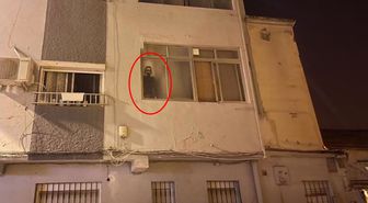 Penceredeki görüntü korkuttu, gerçek sonradan ortaya çıktı