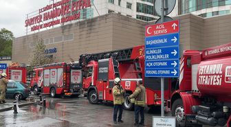 Sarıyer'de hastanede yangın