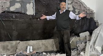Nevşehir'de istinat duvarı çöktü! 10 daire tahliye edildi