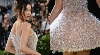 Baloncuk üfleyen elbise şaşkına çevirdi! Met Gala için 2 bin 550 saatte hazırlandı, tam 30 kilo