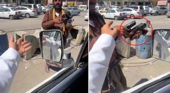 Yemen'de pes dedirten görüntü! Araçların arasında su değil tabanca satılıyor