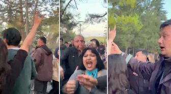 ODTÜ'den yeni görüntü! Genç kız bozkurt işareti yaptı, ortalık karıştı: Kırarım o elini