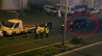 Alkollü halde araç kullanırken polise yakalanan kadın sinir krizi geçirdi