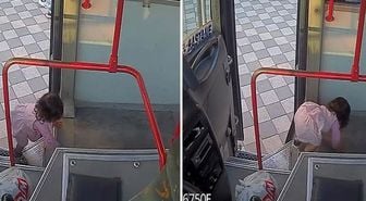 2 yaşındaki çocuk emekleyerek halk otobüsüne bindi, şoför evine giderken fark etti