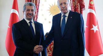 Cumhurbaşkanı Erdoğan, IKBY Başbakanı Mesrur Barzani'yi kabul etti
