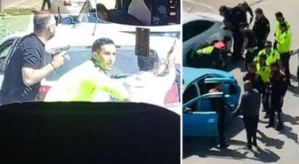Kız arkadaşı ile birlikte taksiciyi rehin alıp, polisle çatıştı