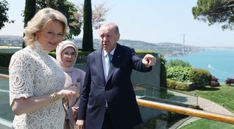 Cumhurbaşkanı Erdoğan, Belçika Kraliçesi'ni kabul etti