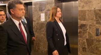 Burcu Köksal, AK Parti Genel Merkez binasında