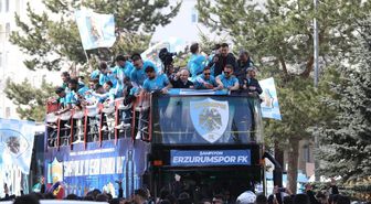 Süper Lig'e yükselen Erzurumspor FK, 1. Lig tarihinin puan rekorunu kırdı