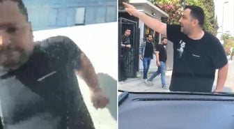 Önünü kestiği araca saldırdı, 'Karakola gel' diye bağırdı