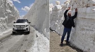 Mayıs ayının ortasında kış manzarası! Kar kalınlığı tam 7 metre