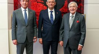 Ali Koç ve Rahmi Koç, CHP lideri Özgür Özel'i ziyaret etti