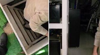 Tepebaşı operasyonunda gözaltına alınan şüphelinin bahçesine gömülü gizli oda bulundu