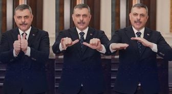Bakan Çiftçi'den işaret diliyle anlamlı mesaj