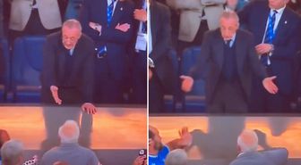 Real Madrid Başkanı Florentino Perez'e olay pankart! Ortalık bir anda karıştı
