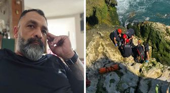 Telefonla konuşurken falezlerden düşüp öldü