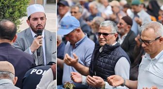 Görüntü Türkiye'den! Vatandaşlar toplanıp şükür duası yaptı