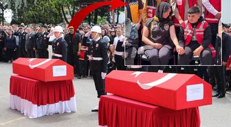 Şehit polisler son yolculuğuna uğurlandı! Cenazede kahreden detay