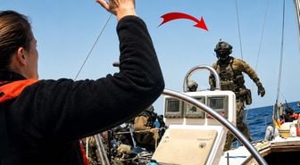 İsrail, Sumud Filosu'na yine saldırdı! İşte o anlar