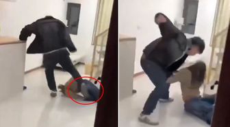 Skandal görüntü! Tüm birikimini hiç eden eşini böyle darbetti