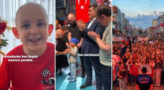 Kanseri yenen minik Zeyd'in en büyük hayali gerçek oldu
