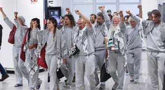 Sumud Filosu'nda İsrail tarafından alıkonulan İtalyan aktivistler ülkelerine döndü