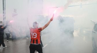 Süper Lig'e yükselen Çorum FK, kentte coşkuyla karşılandı