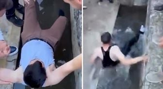 Bayram namazına gelmeyenleri buz gibi suya attılar