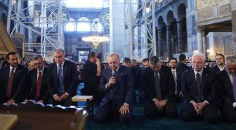 Cumhurbaşkanı Erdoğan, Ayasofya'da Kur'an-ı Kerim okudu