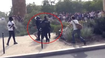 Paris savaş alanına döndü! Onlarca taraftar gözaltına alınıyor