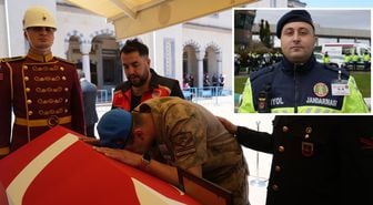 Görevi başında şehit düşen Yusuf Ergün, ebediyete uğurlandı