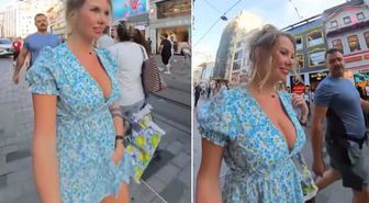 İstanbul'da Rus turiste ısrarlı takip kullanıcıları ikiye böldü