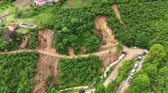 Giresun'da heyelan riski altındaki 33 ev tahliye edildi