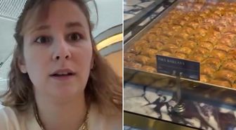 Havalimanında bir dilim baklavanın fiyatını görünce şaşkına döndü