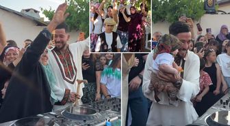 Dünyaca ünlü DJ Mahmut Orhan köyünde konser verdi