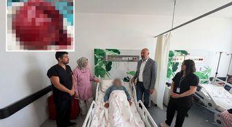 Niğde'de bir hastanın vücudundan 7 kiloluk tümör çıkarıldı
