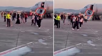 İzmir uçağında panik anları! Dumanı fark edince yolcuları apar topar tahliye ettiler